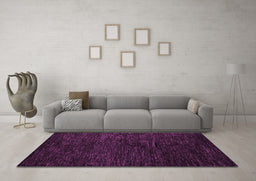 Machine Washable Abstract Purple Modern Area Rugs in a Living Room, wshabs5455pur
