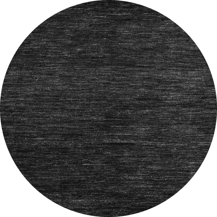 Round Abstract Gray Modern Rug, abs5455gry
