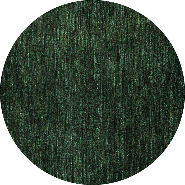 Round Abstract Turquoise Modern Rug, abs5455turq
