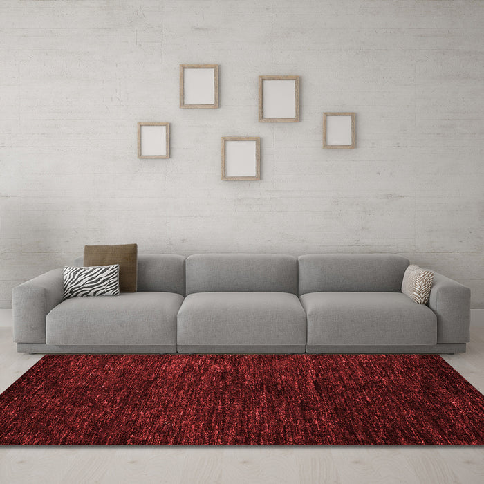 Modern Red Washable Rugs