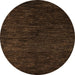 Round Abstract Reddish Brown Modern Rug, abs5455