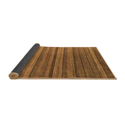 Sideview of Abstract Brown Modern Rug, abs5456brn