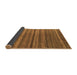 Sideview of Abstract Brown Modern Rug, abs5456brn