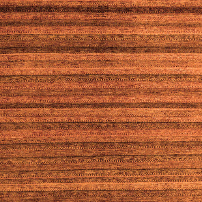 Square Machine Washable Abstract Orange Modern Area Rugs, wshabs5456org