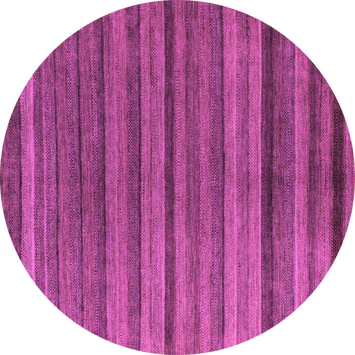 Round Machine Washable Abstract Purple Modern Area Rugs, wshabs5456pur
