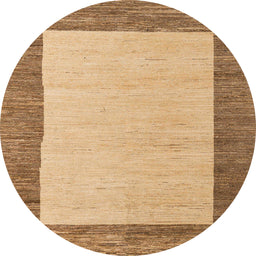 Round Machine Washable Abstract Red Rug, wshabs5457