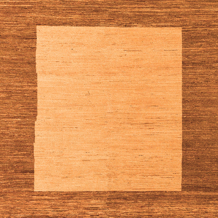 Square Machine Washable Abstract Orange Modern Area Rugs, wshabs5457org