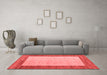 Modern Red Washable Rugs