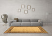 Machine Washable Abstract Brown Modern Rug in a Living Room,, wshabs5457brn