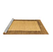 Sideview of Machine Washable Abstract Brown Modern Rug, wshabs5457brn