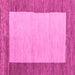 Square Abstract Pink Modern Rug, abs5457pnk