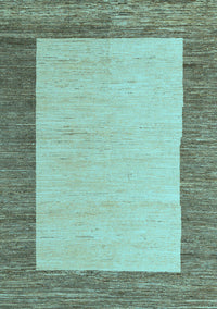 Abstract Light Blue Modern Rug, abs5457lblu