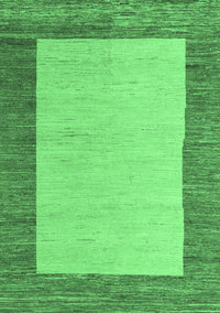 Abstract Emerald Green Modern Rug, abs5457emgrn