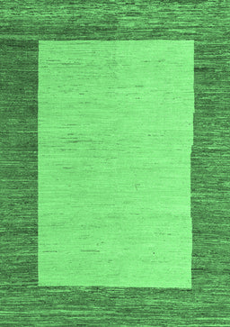 Abstract Emerald Green Modern Rug, abs5457emgrn