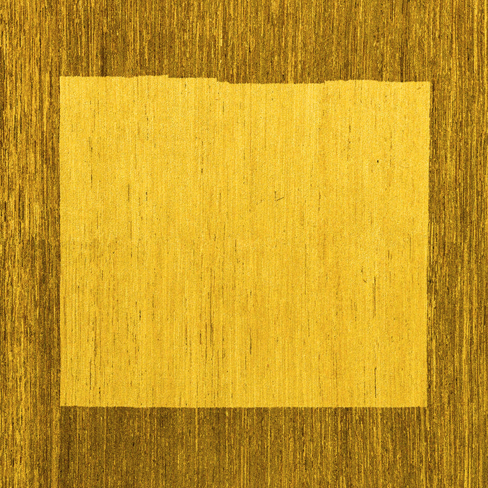 Square Abstract Yellow Modern Rug, abs5457yw