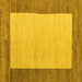 Square Abstract Yellow Modern Rug, abs5457yw