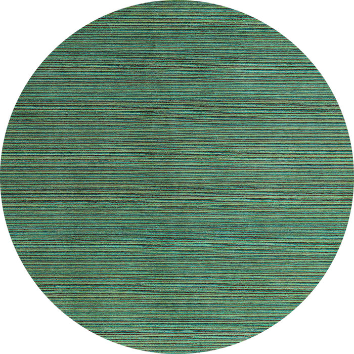Round Abstract Light Blue Modern Rug, abs5458lblu