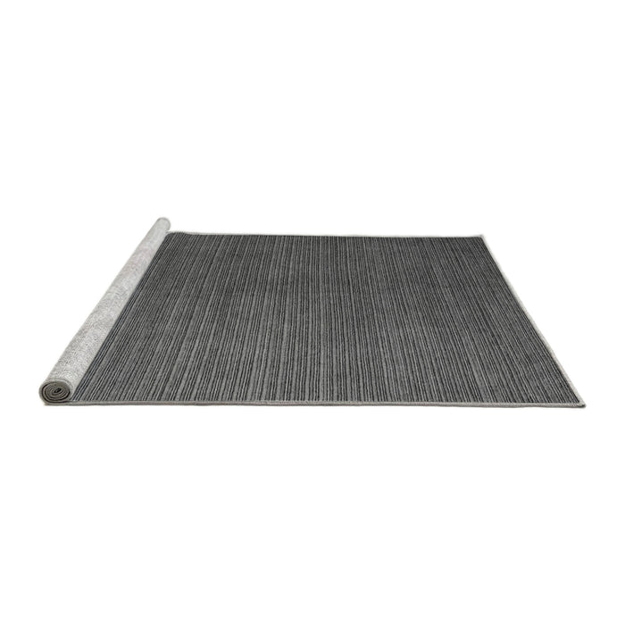 Sideview of Machine Washable Abstract Gray Modern Rug, wshabs5458gry