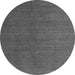 Round Machine Washable Abstract Gray Modern Rug, wshabs5458gry