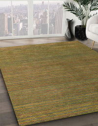 Abstract Saddle Brown Modern Rug, abs5458