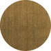 Round Abstract Brown Modern Rug, abs5458brn