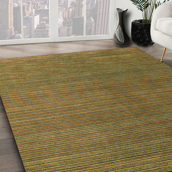 Machine Washable Abstract Saddle Brown Rug in a Family Room, wshabs5458