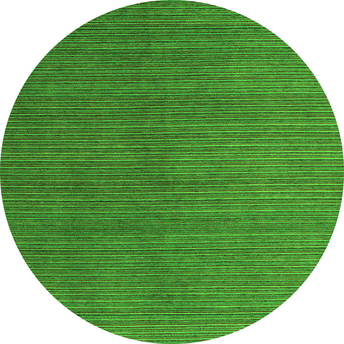 Round Machine Washable Abstract Green Modern Area Rugs, wshabs5458grn