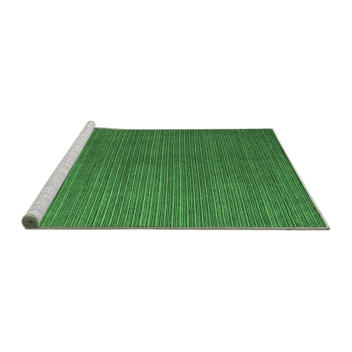 Sideview of Machine Washable Abstract Emerald Green Modern Area Rugs, wshabs5458emgrn