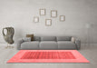 Modern Red Washable Rugs