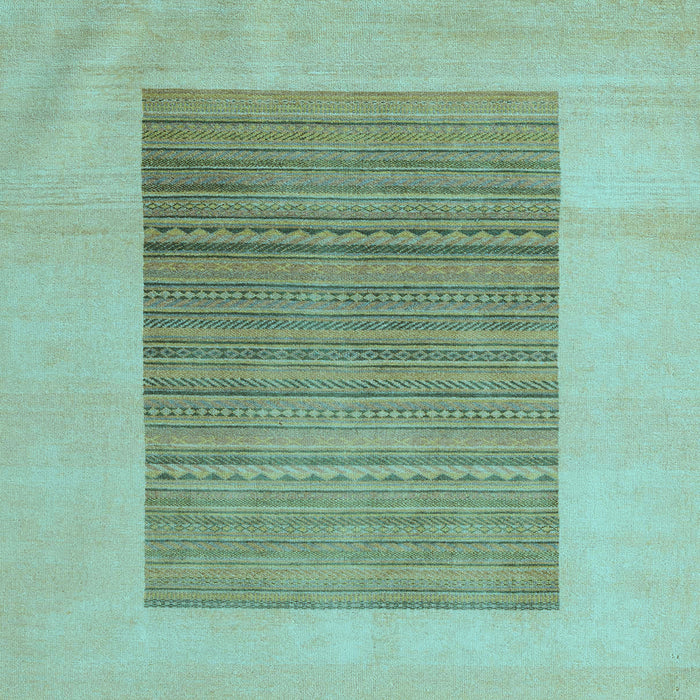 Square Abstract Light Blue Modern Rug, abs5459lblu