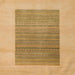 Square Abstract Cinnamon Brown Modern Rug, abs5459