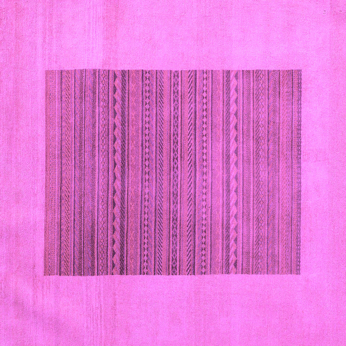 Square Machine Washable Abstract Purple Modern Area Rugs, wshabs5459pur