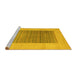 Sideview of Machine Washable Abstract Yellow Modern Rug, wshabs5459yw