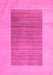 Machine Washable Abstract Pink Modern Rug, wshabs5459pnk