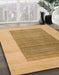 Abstract Cinnamon Brown Modern Rug in Family Room, abs5459