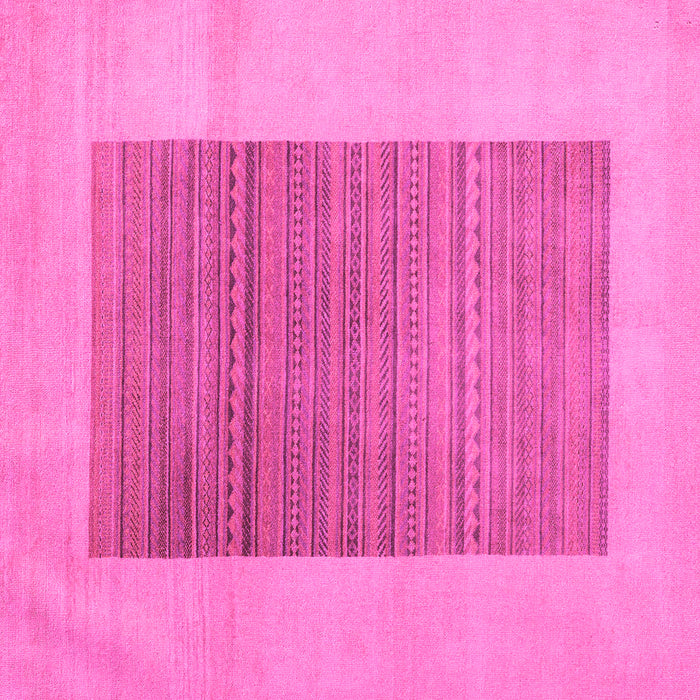 Square Machine Washable Abstract Pink Modern Rug, wshabs5459pnk