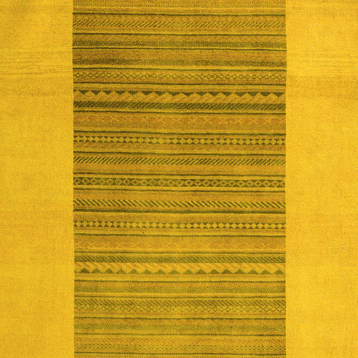 Machine Washable Abstract Yellow Modern Rug, wshabs5459yw