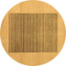 Round Abstract Brown Modern Rug, abs5459brn