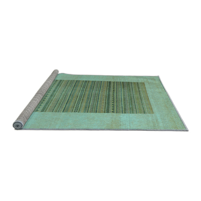 Sideview of Machine Washable Abstract Light Blue Modern Rug, wshabs5459lblu