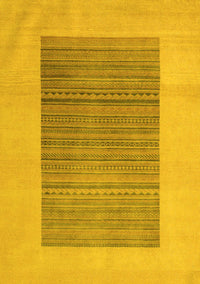 Abstract Yellow Modern Rug, abs5459yw