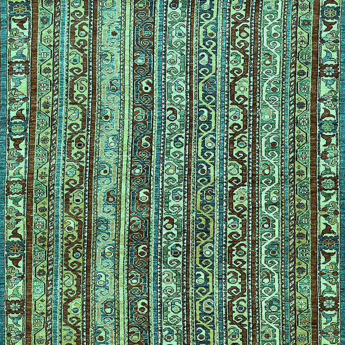 Machine Washable Abstract Turquoise Modern Area Rugs, wshabs545turq