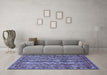 Machine Washable Abstract Blue Modern Rug in a Living Room, wshabs545blu