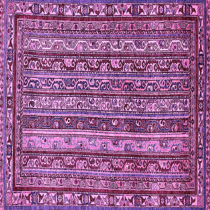 Square Abstract Purple Modern Rug, abs545pur