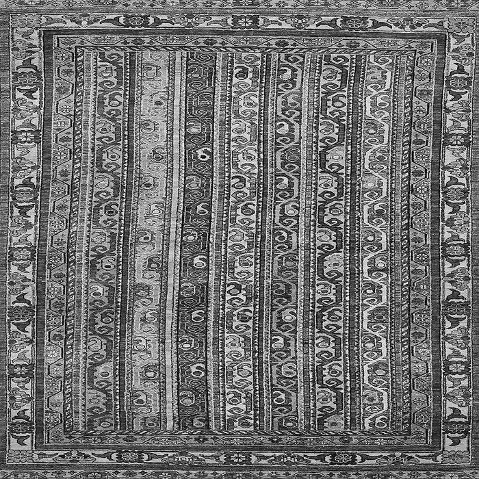 Square Abstract Gray Modern Rug, abs545gry