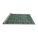 Sideview of Machine Washable Abstract Light Blue Modern Rug, wshabs545lblu