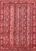 Abstract Red Modern Area Rugs