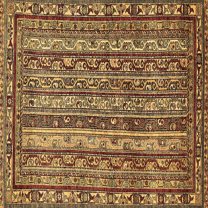 Square Machine Washable Abstract Brown Modern Rug, wshabs545brn
