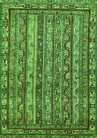 Abstract Green Modern Rug, abs545grn