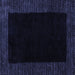 Square Abstract Blue Modern Rug, abs5460blu