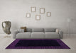 Machine Washable Abstract Purple Modern Area Rugs in a Living Room, wshabs5460pur